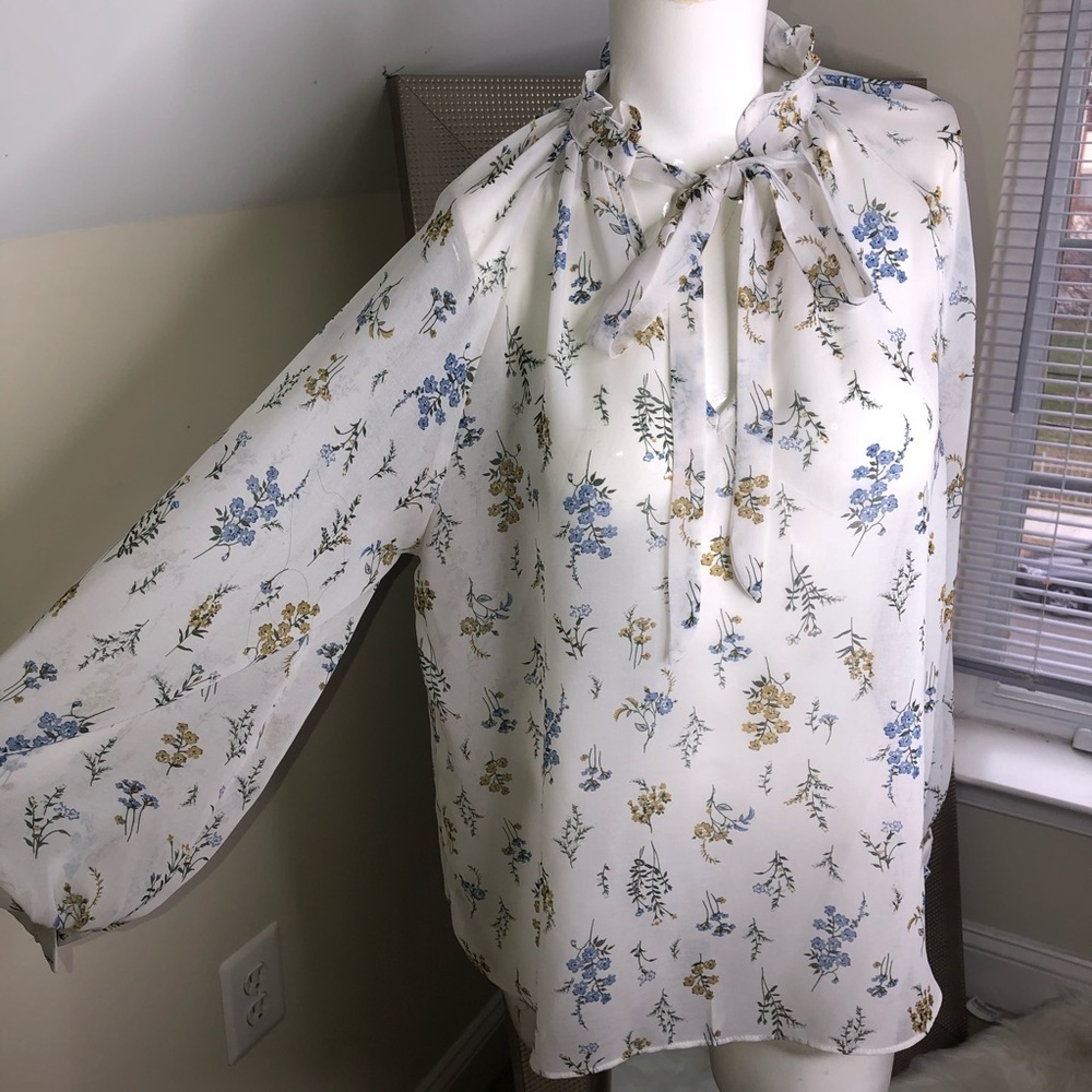 Timing Chiffon Career Classic Blouse - Picture 2 of 5